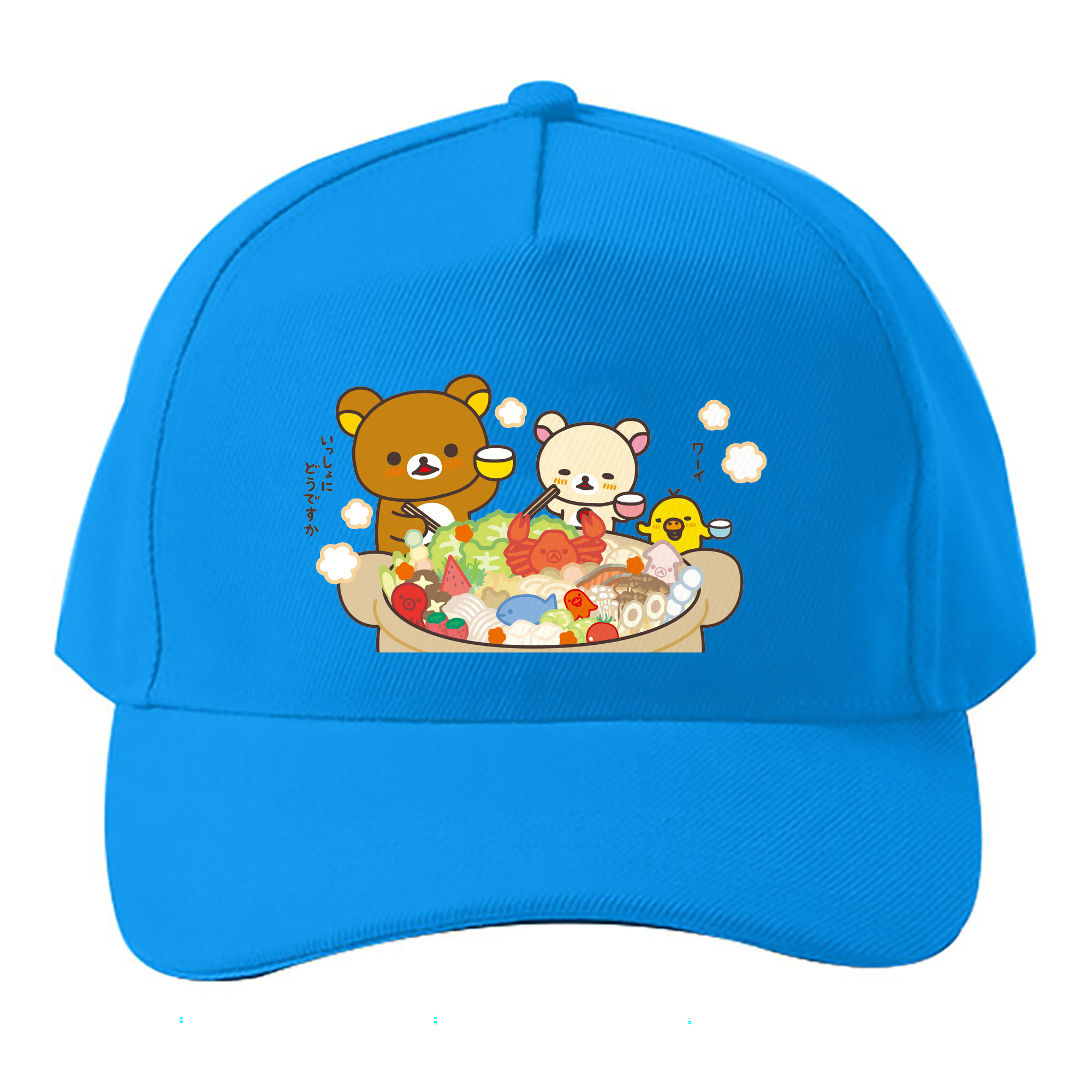 （画像用） リラックマ リラックマ キイロイトリ Rilakkuma Korilakkuma Kiiroitori ベースボールキャップ 綿100％ 男女兼用 帽子 スポーツ